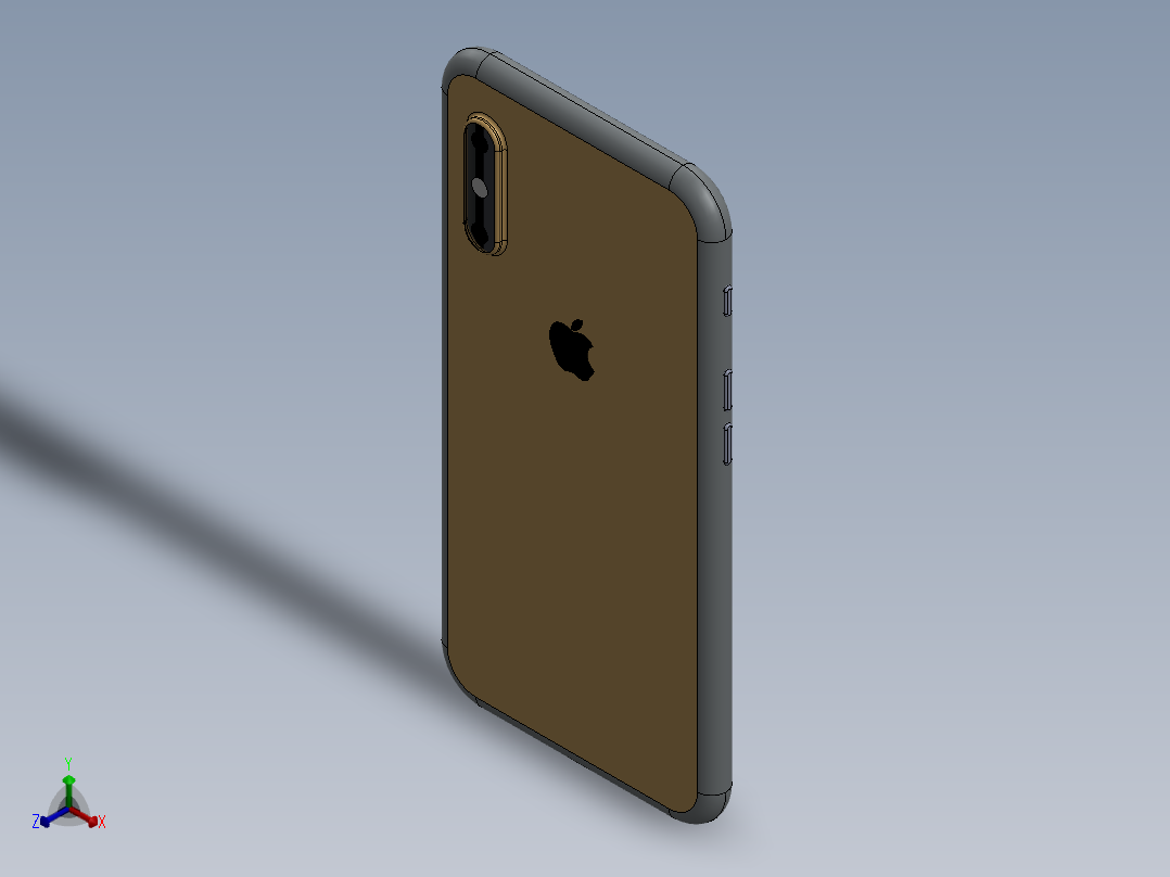 Phone X Mobile 11正等轴测图