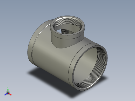 螺纹管三通-异径 DN100-DN65