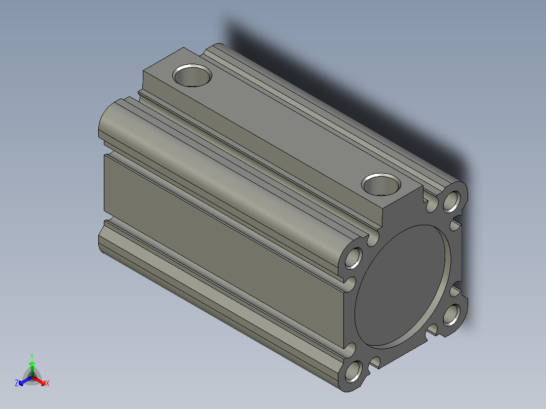CDQ2A32-50DZ正等轴测图