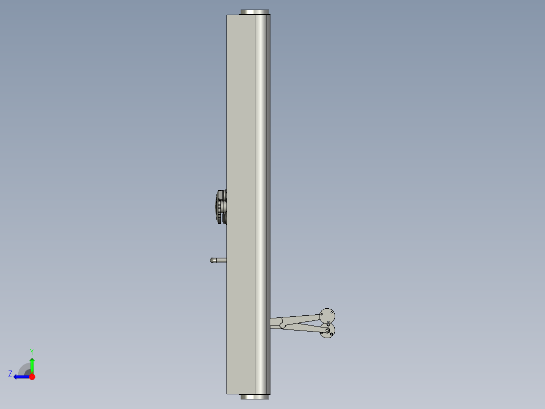 操作盒装配体右视图