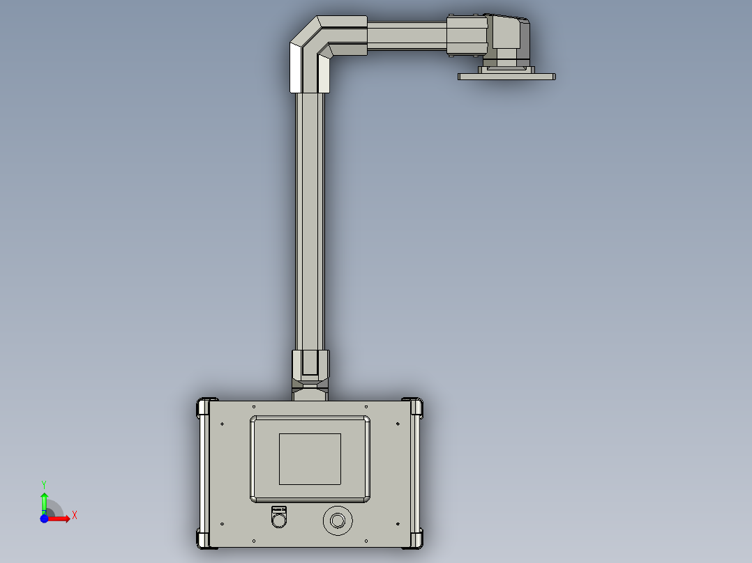 悬吊触摸屏前视图