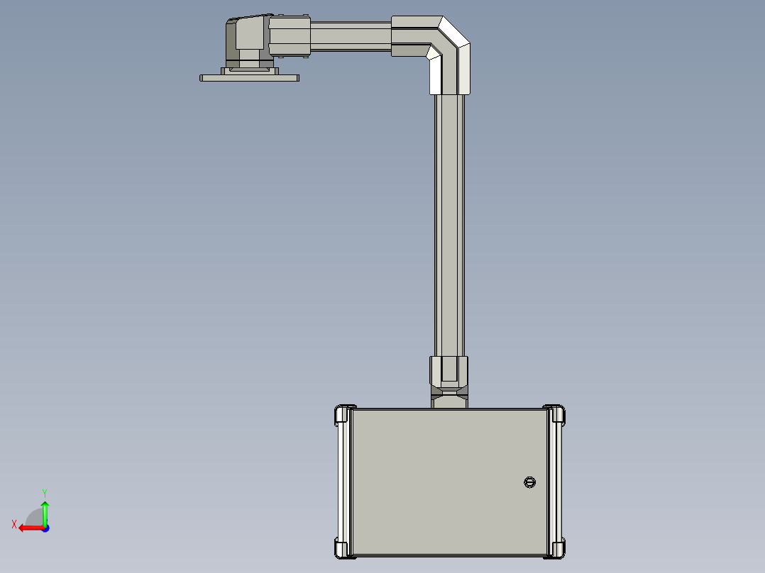 悬吊触摸屏后视图