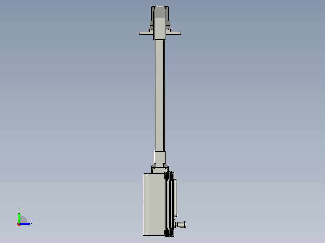 悬吊触摸屏左视图