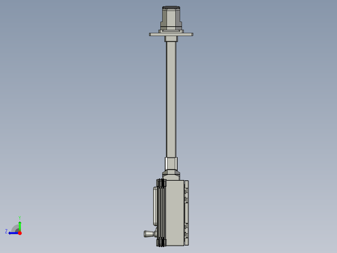 悬吊触摸屏右视图