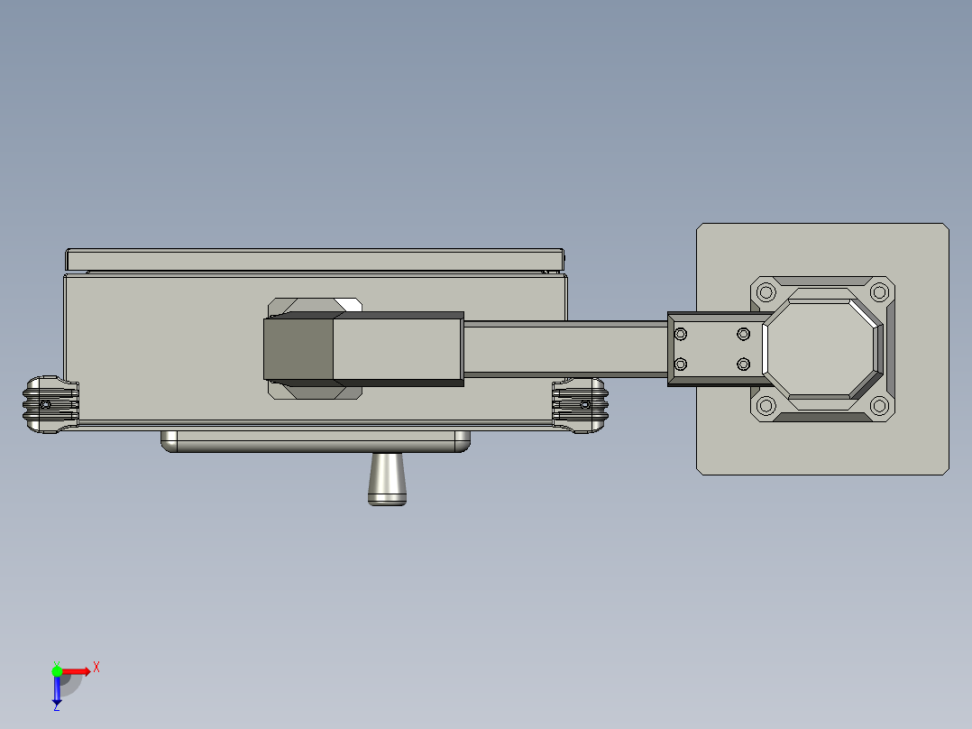 悬吊触摸屏俯视图