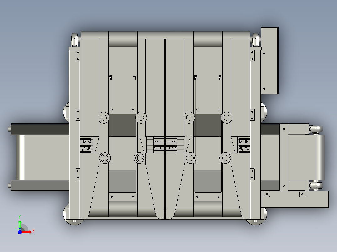 分料返料机前视图
