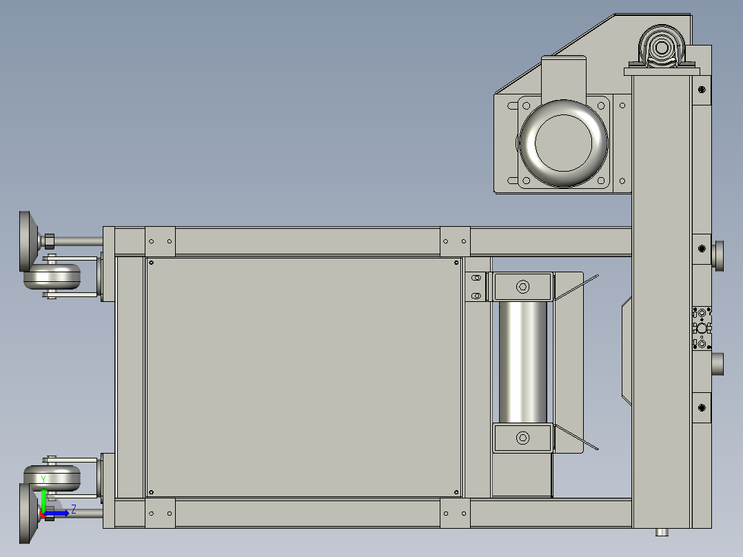 分料返料机左视图