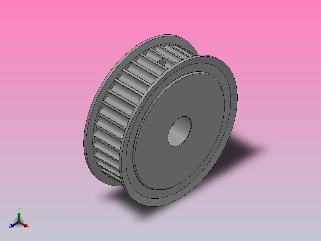 带顶丝圆孔标准型圆弧形齿同步带轮8YU型_S8YUHT-36-25-dt20-A主视图