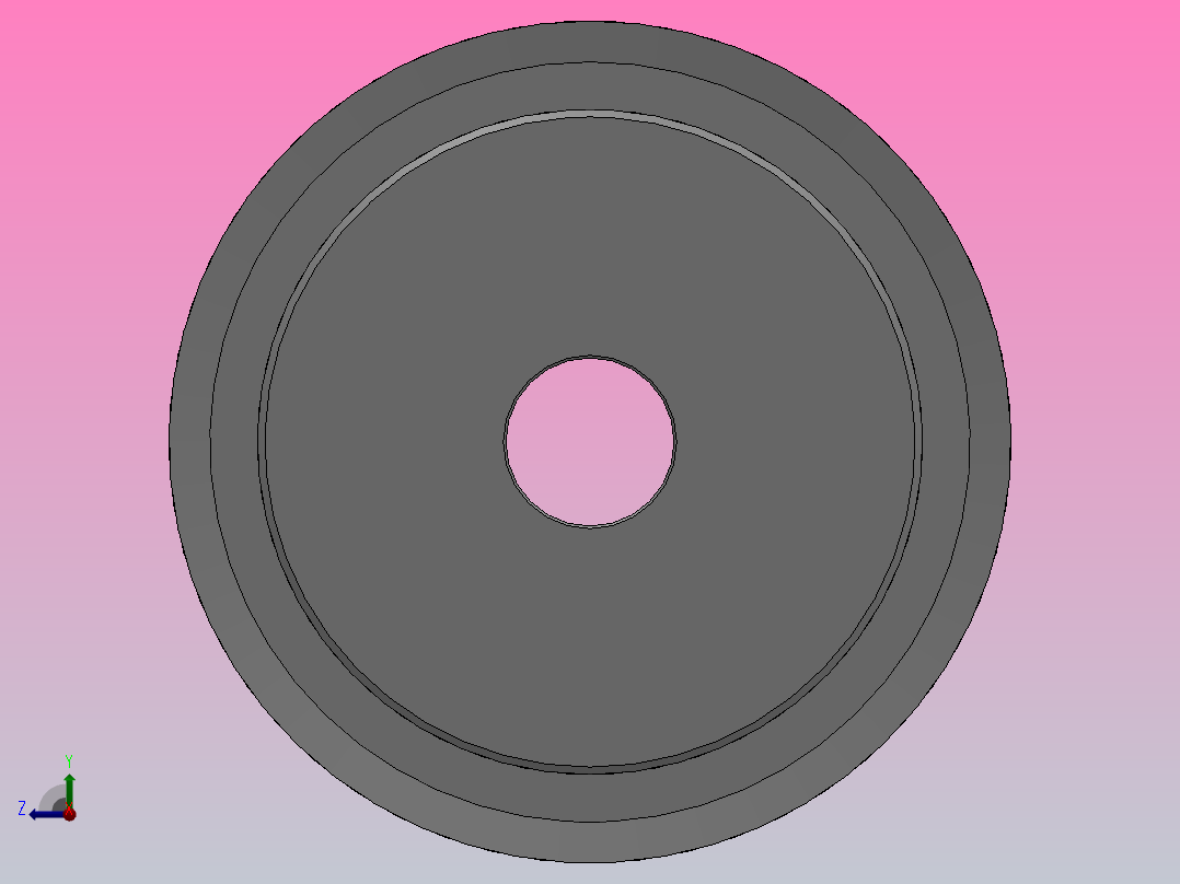 带顶丝圆孔标准型圆弧形齿同步带轮8YU型_S8YUHT-36-25-dt20-A右视图