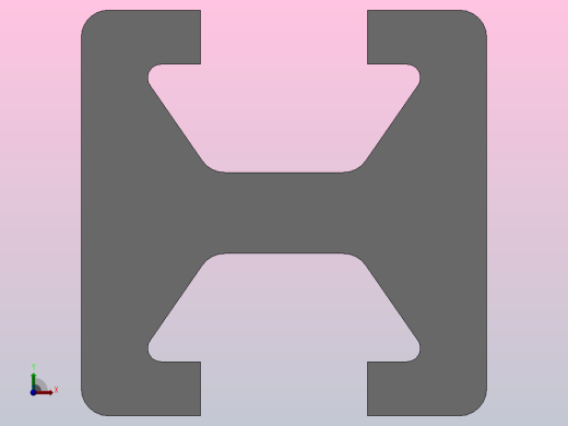 门系列铝型材_AA15-1515-2-200前视缩略图