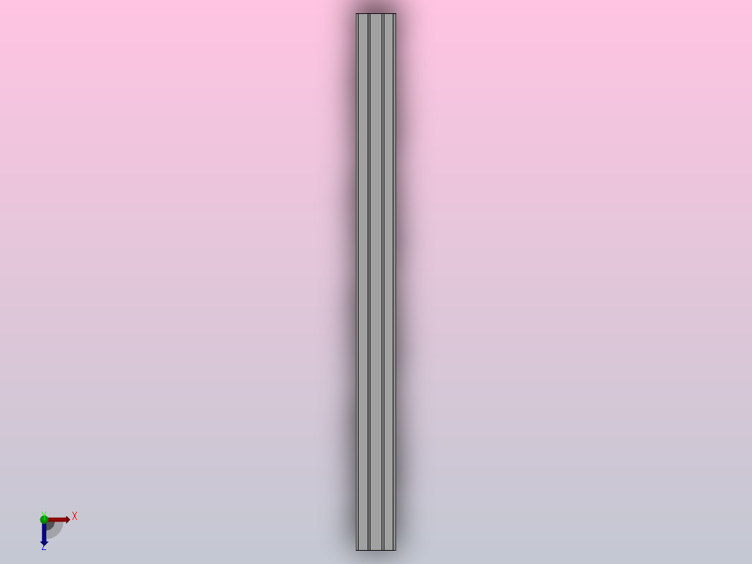 门系列铝型材_AA15-1515-2-200俯视图