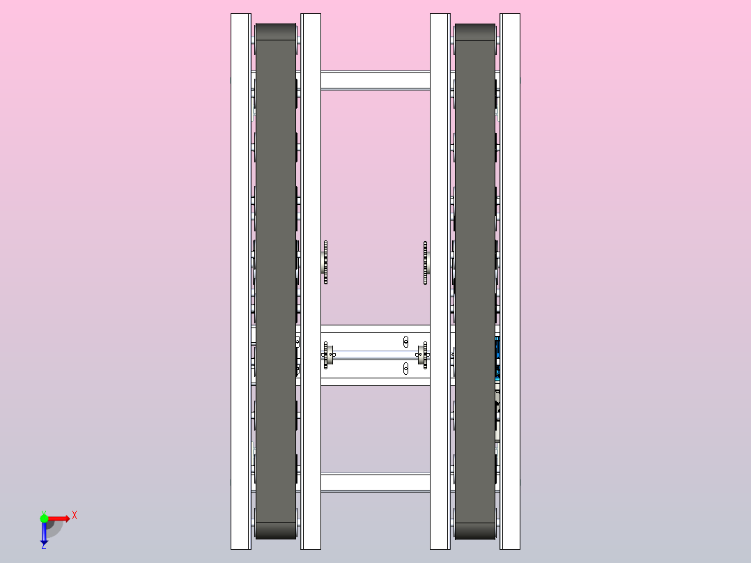 双轨输送机2俯视图