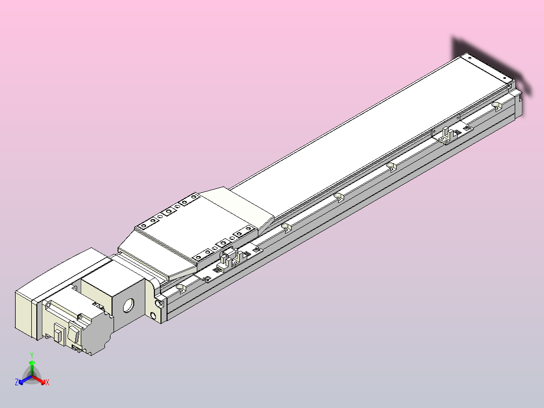机器人皮带驱动直线轴TPA-GCB-120-P70-L400-QL-M20-N3主视图