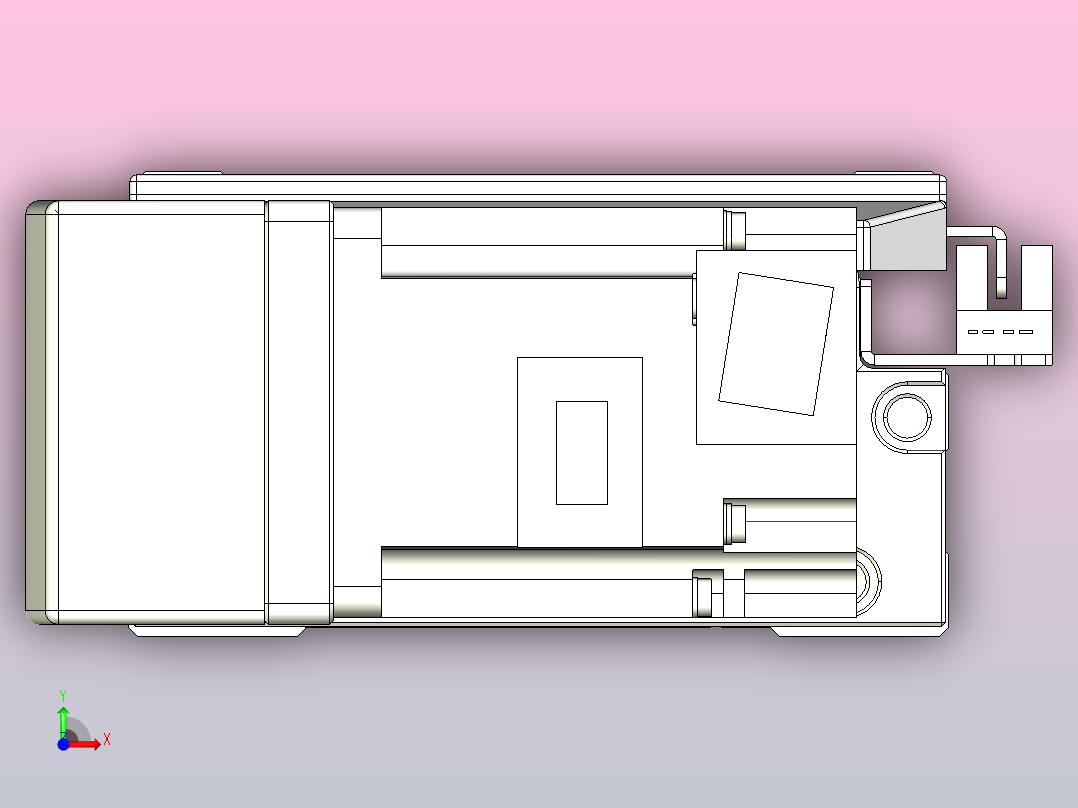 机器人皮带驱动直线轴TPA-GCB-120-P70-L400-QL-M20-N3前视图