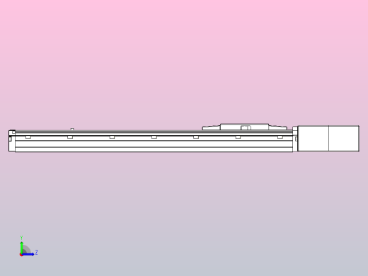 机器人皮带驱动直线轴TPA-GCB-120-P70-L400-QL-M20-N3左视缩略图
