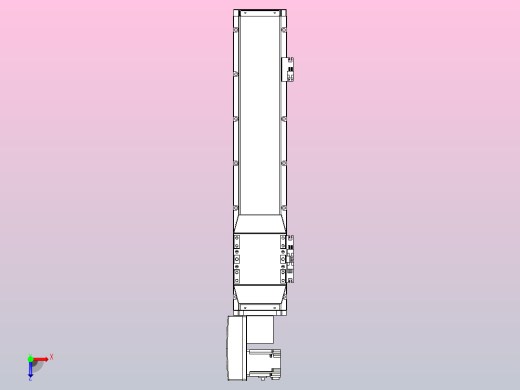 机器人皮带驱动直线轴TPA-GCB-120-P70-L400-QL-M20-N3俯视缩略图