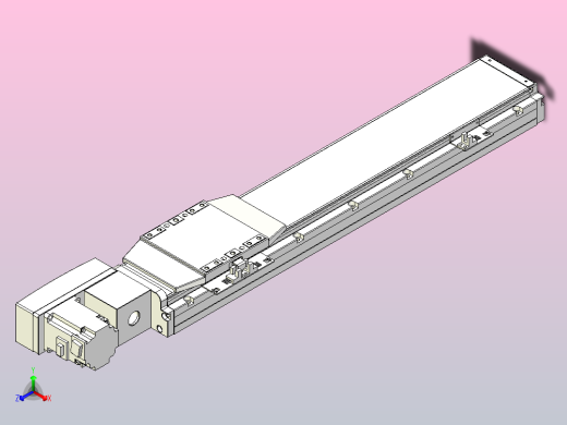 机器人皮带驱动直线轴TPA-GCB-120-P70-L400-QL-M20-N3正等轴测缩略图