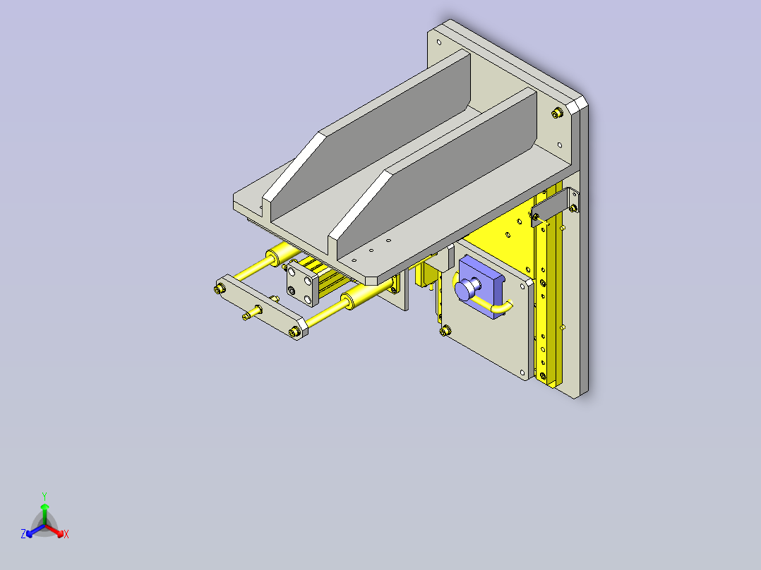 一种简易压入装置主视图