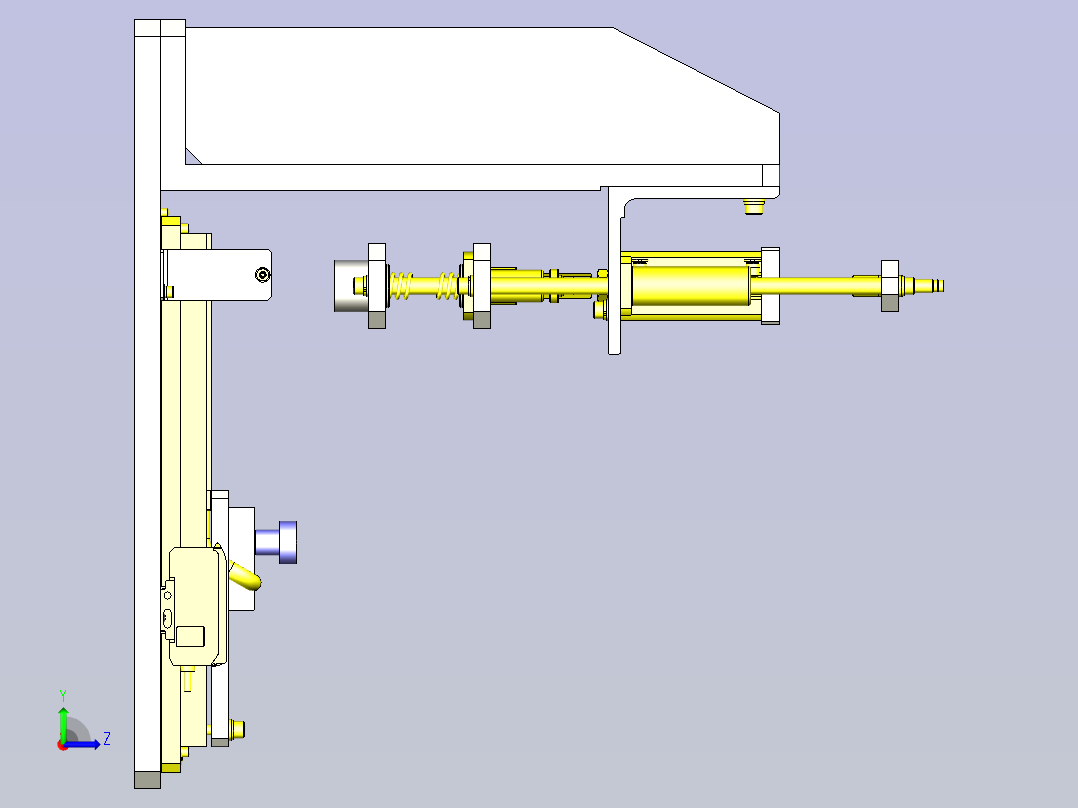 一种简易压入装置左视图