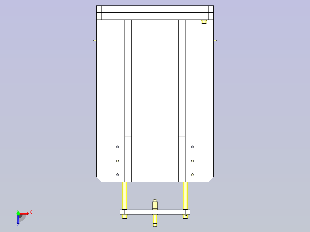 一种简易压入装置俯视图