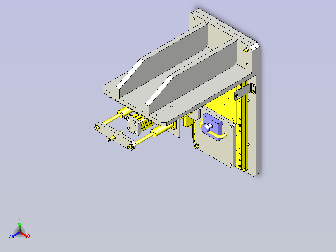 一种简易压入装置正等轴测图
