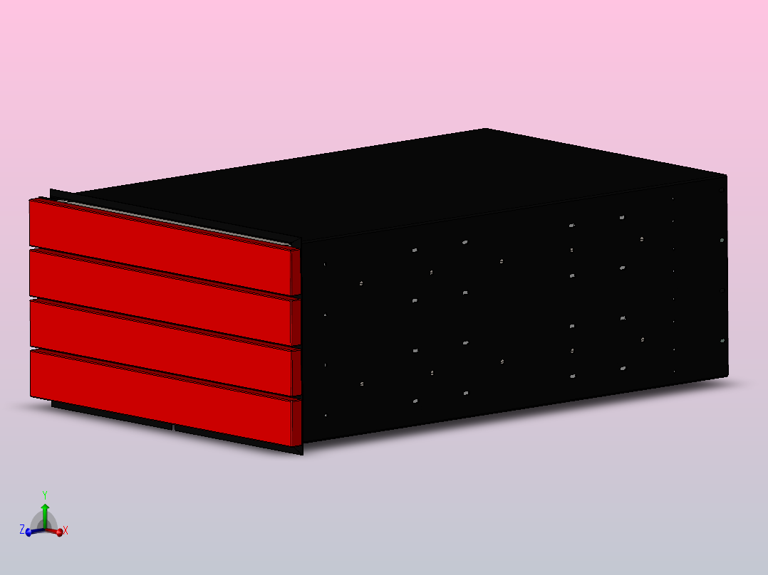 预组装抽屉单元主视图
