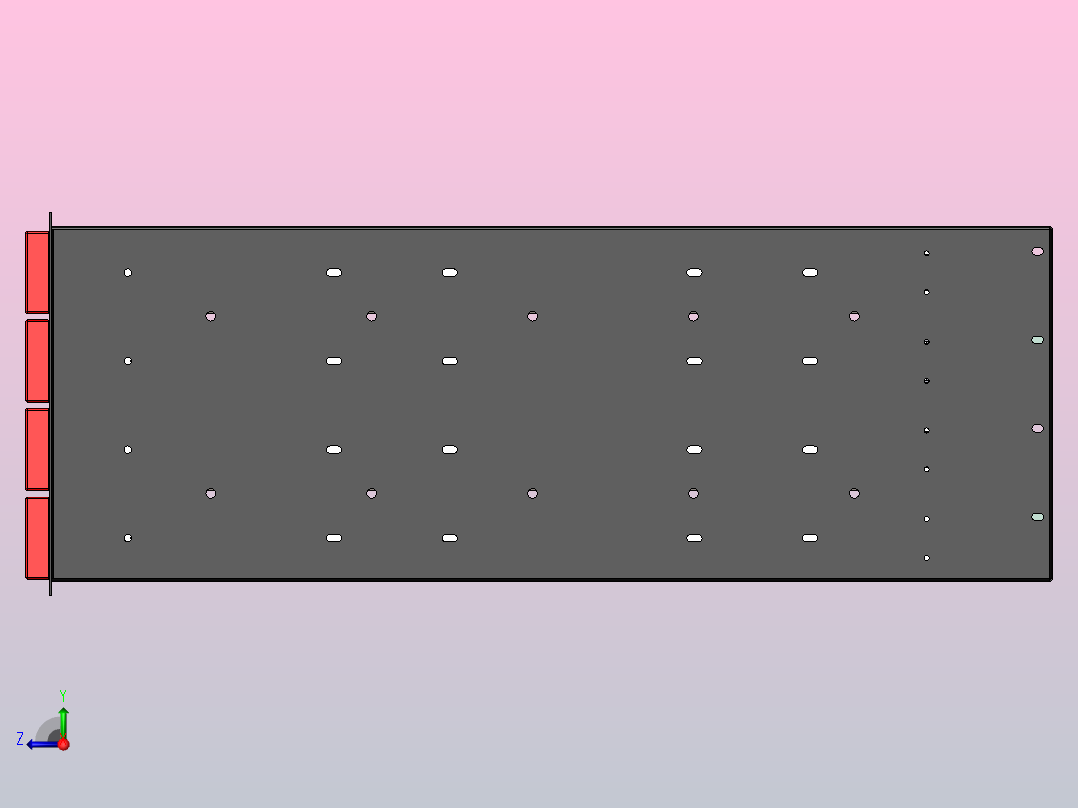 预组装抽屉单元右视图