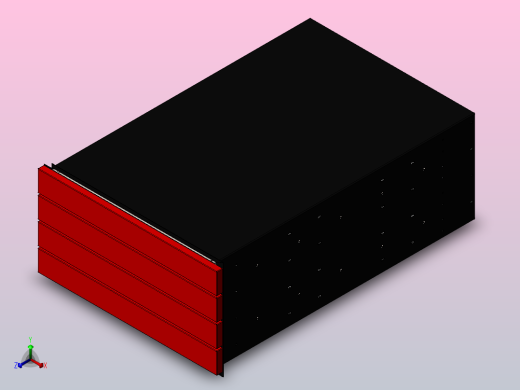 预组装抽屉单元正等轴测缩略图