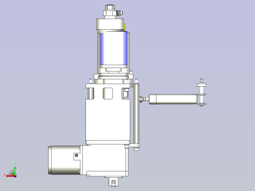 一款摆动夹具3D模型后视缩略图