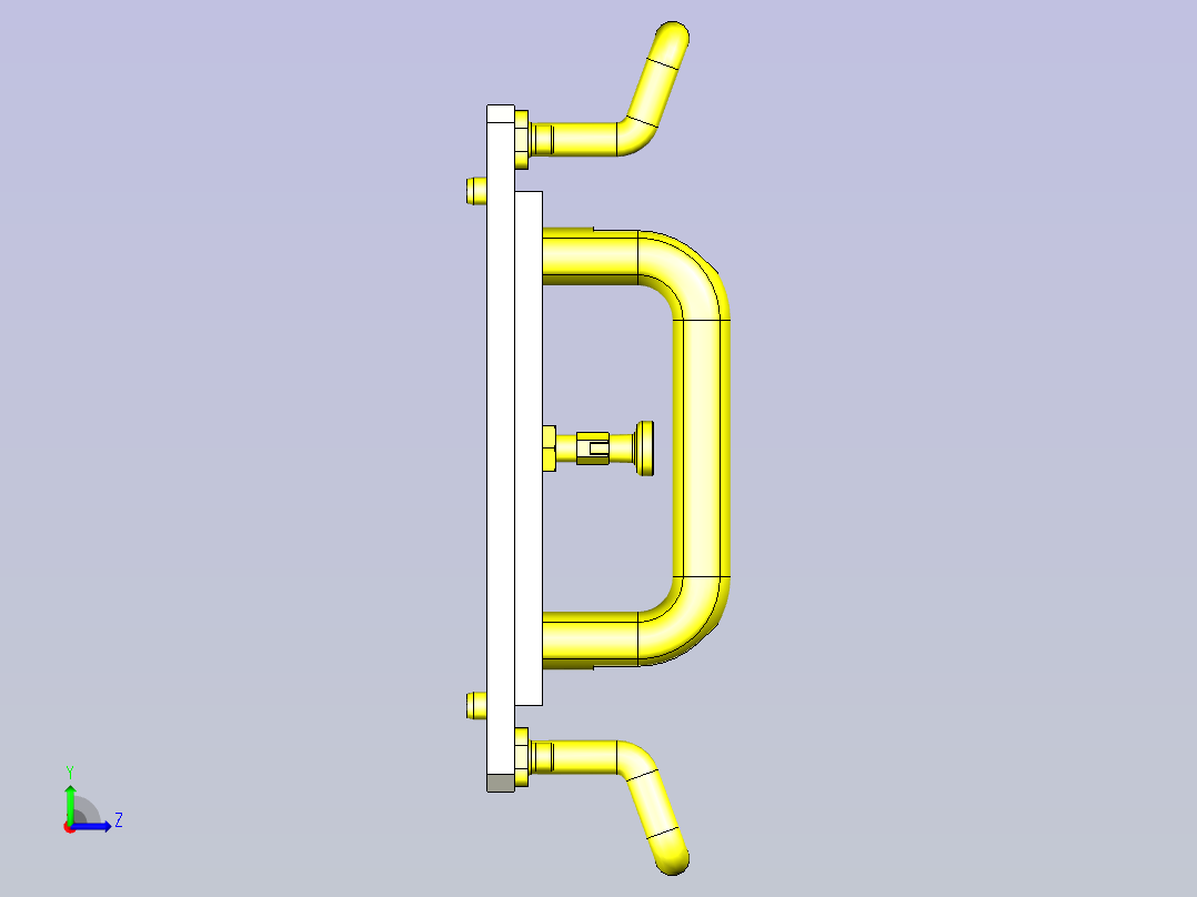 一种多用插入衬套插入辅助夹具3D图纸左视图