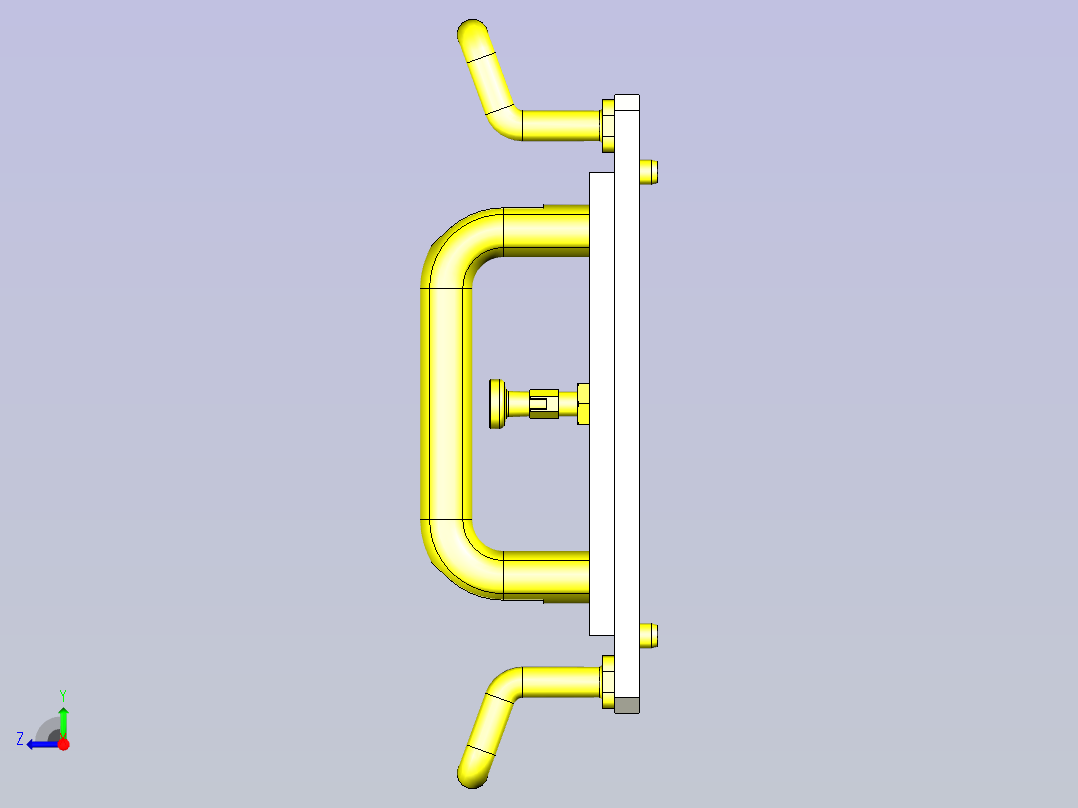 一种多用插入衬套插入辅助夹具3D图纸右视图