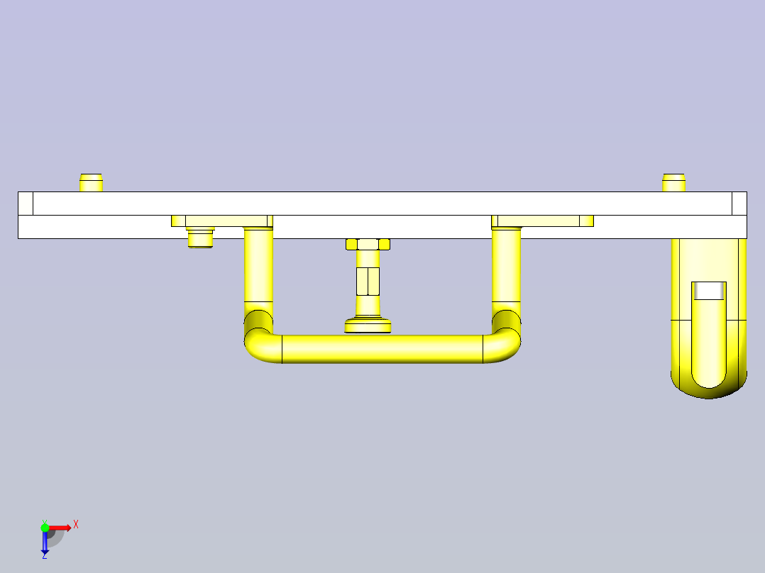 一种多用插入衬套插入辅助夹具3D图纸俯视图
