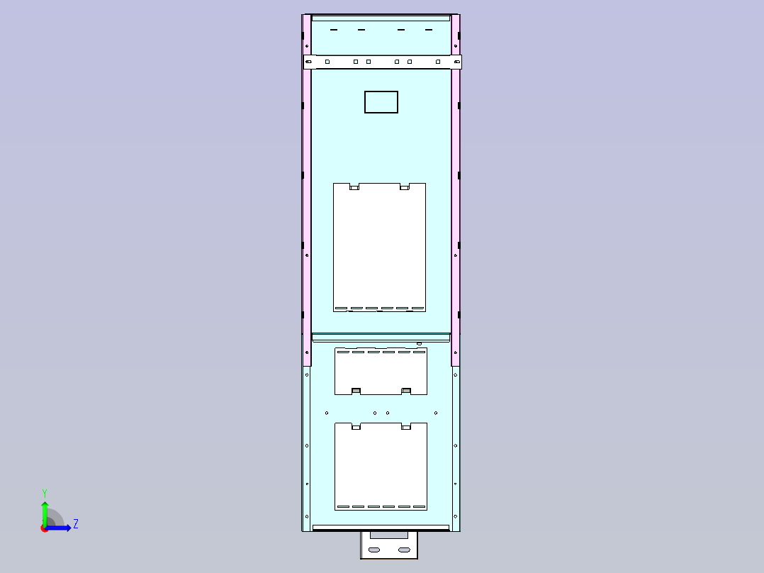SDUnit环网柜全套图纸3D模型左视图