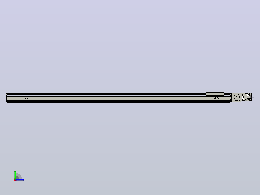 MT136BT半封闭皮带滑台[MT136BT.L100.1500.R.M40.C3]左视图