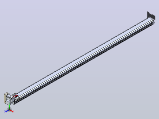 皮带直线轴半封闭可选导轨TPA-HNB-120D-110-L2550-LU-Y-P40-N3