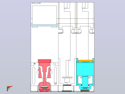NB1L-40 2P剩余电流动作断路器三维模型202010俯视缩略图