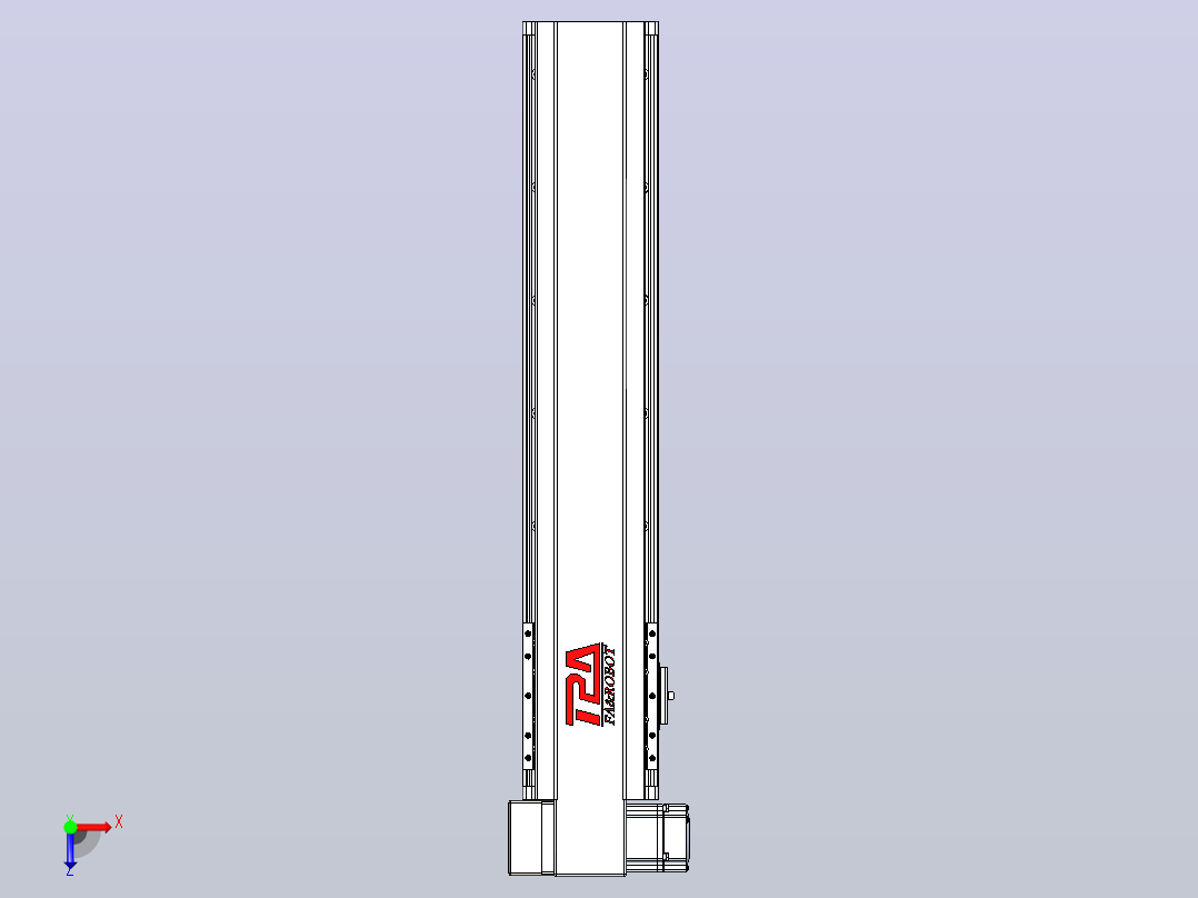 皮带直线轴半封闭可选导轨TPA-HNB-120D-110-L450-LP-C-P40-N3俯视图