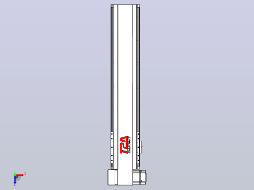 皮带直线轴半封闭可选导轨TPA-HNB-120D-110-L450-LP-C-P40-N3俯视缩略图