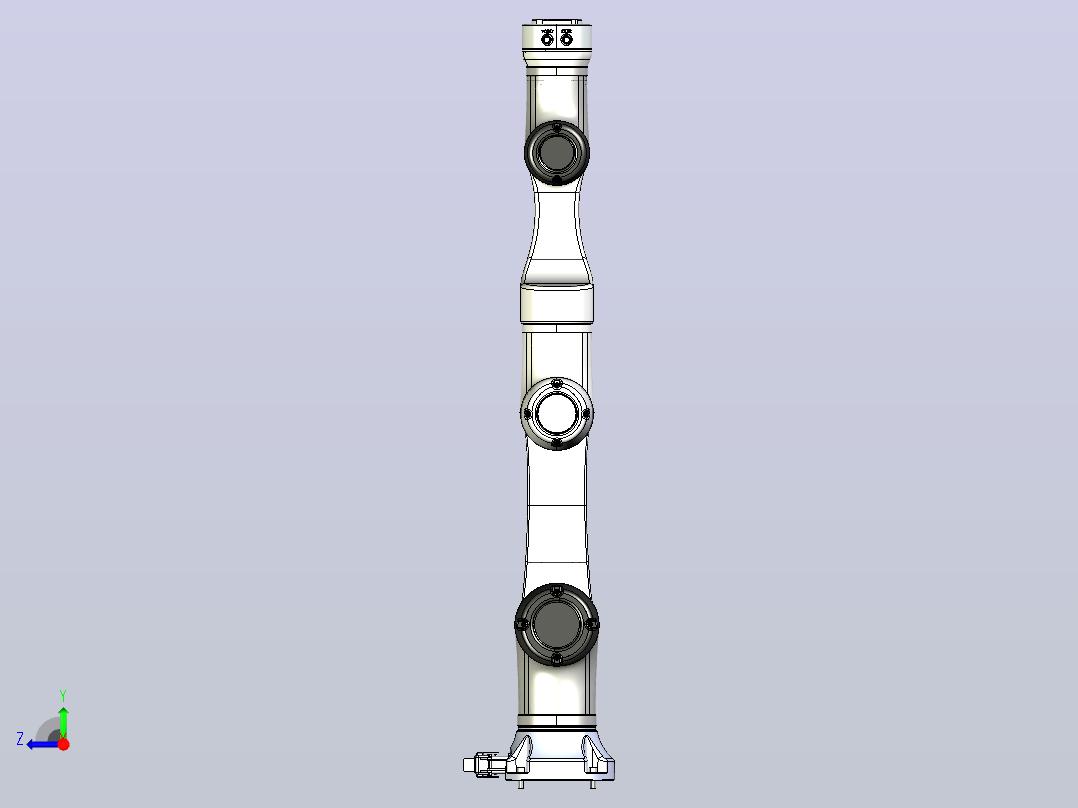 HansRobot_P03 3kg 590_总线末端-STEP右视图