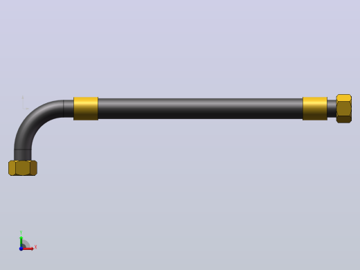 锥密封90°棉线编织胶管总成_51-1000前视缩略图