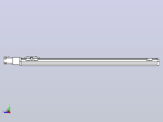 滚珠丝杠直线轴内置导轨TPA-GCR-80-1610C-L1000-M-M40-N3右视缩略图