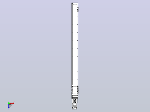 滚珠丝杠直线轴内置导轨TPA-GCR-80-1610C-L1000-M-M40-N3俯视缩略图