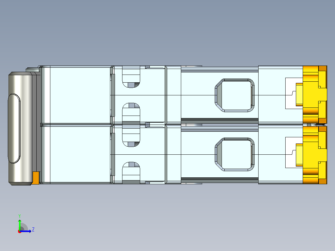NB8-40J 2P小型断路器三维模型202307左视图