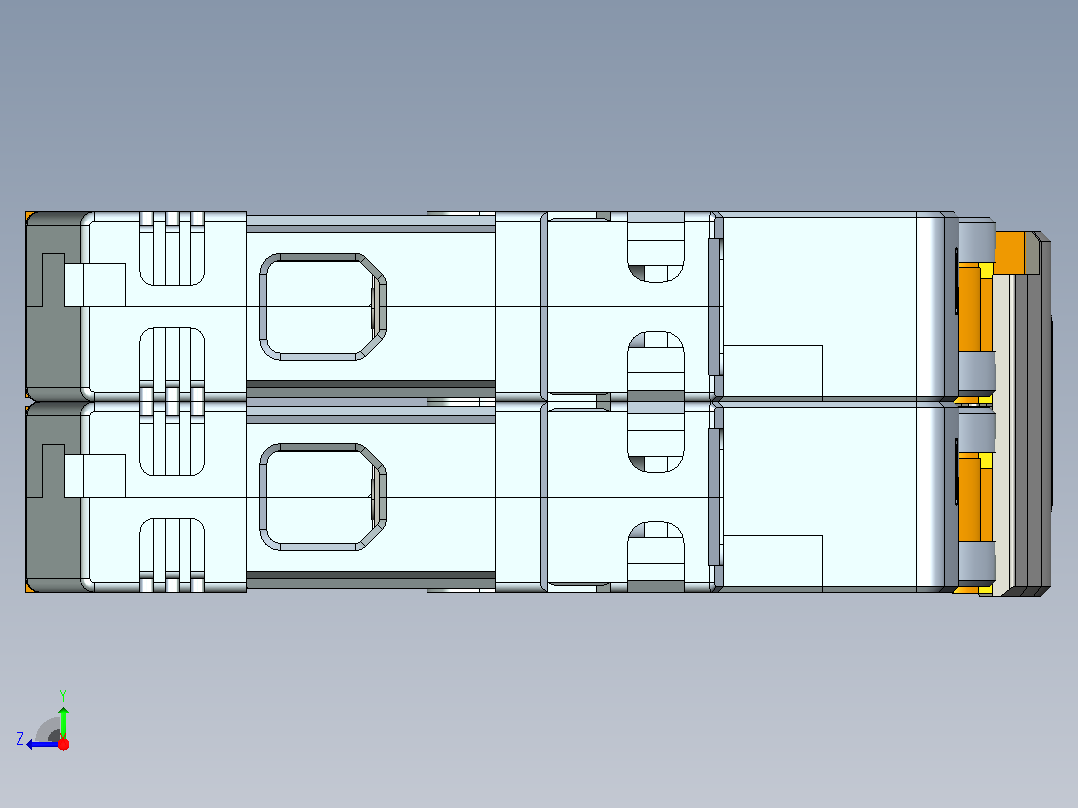 NB8-40J 2P小型断路器三维模型202307右视图