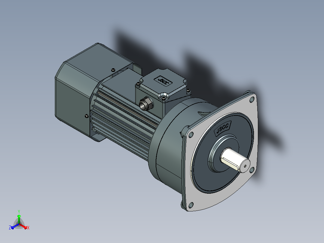 变频减速电机f1500v01-L主视图