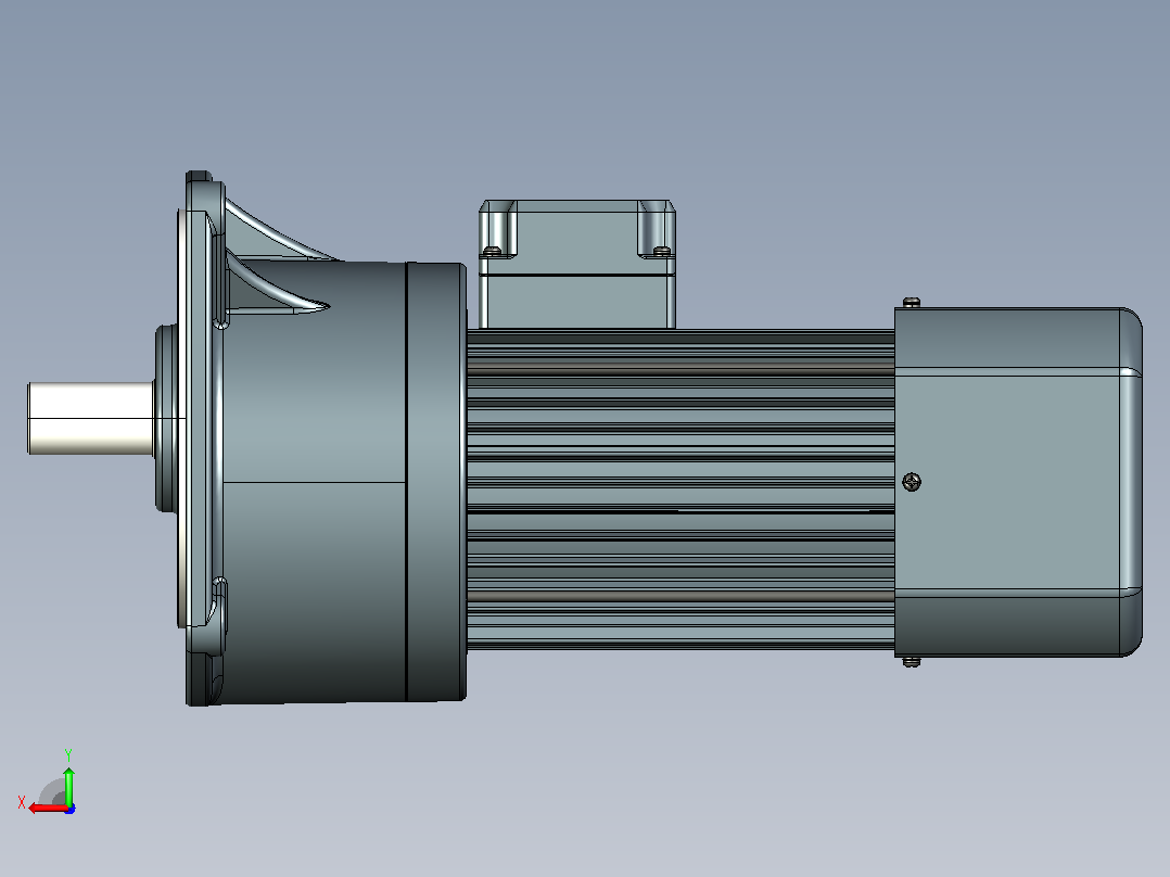 变频减速电机f1500v01-L后视图