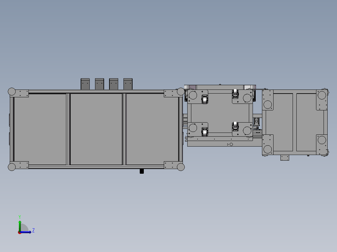 马达自动拧线剪线浸锡测试一体机左视图