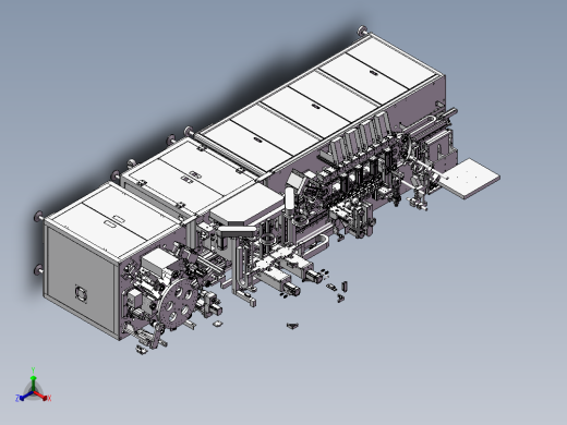 马达自动拧线剪线浸锡测试一体机正等轴测缩略图