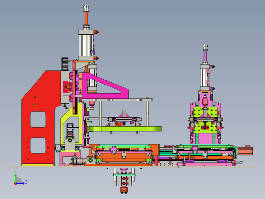大屏自动真空贴合设备 ProE左视缩略图