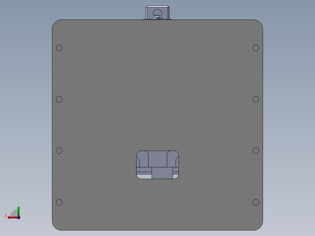 伺服压力机3D图纸 E095后视图
